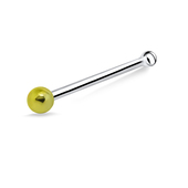 1.8 mm. Golden Ball Bone Nose Stud NSKD-844 